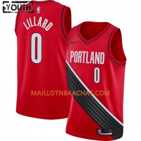 Maillot NBA Portland Trail Blazers Damian Lillard 0 Nike 2019-20 Statement Edition Swingman - Enfant